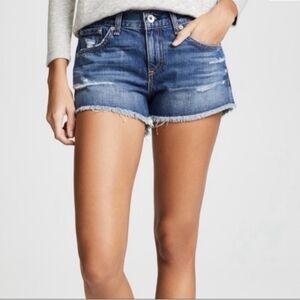 RAG & BONE DISTRESSED JOHNY CUT- OFF JEAN SHORTS. SIZE 29.